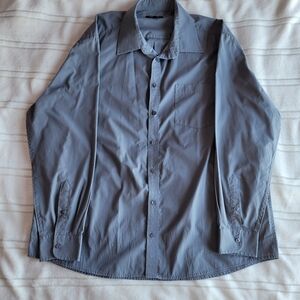 George Men's Button-Up Shirt in Gray